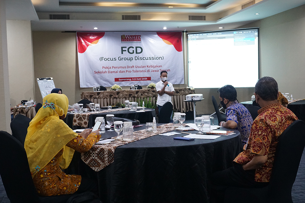 Wahid Foundation Holds FGD with Pokja School of Peace in Central Java