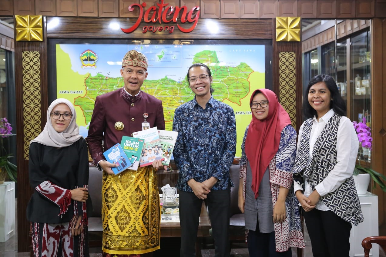 Gubernur Ganjar Sambut Baik Program Sekolah Damai Wahid Foundation