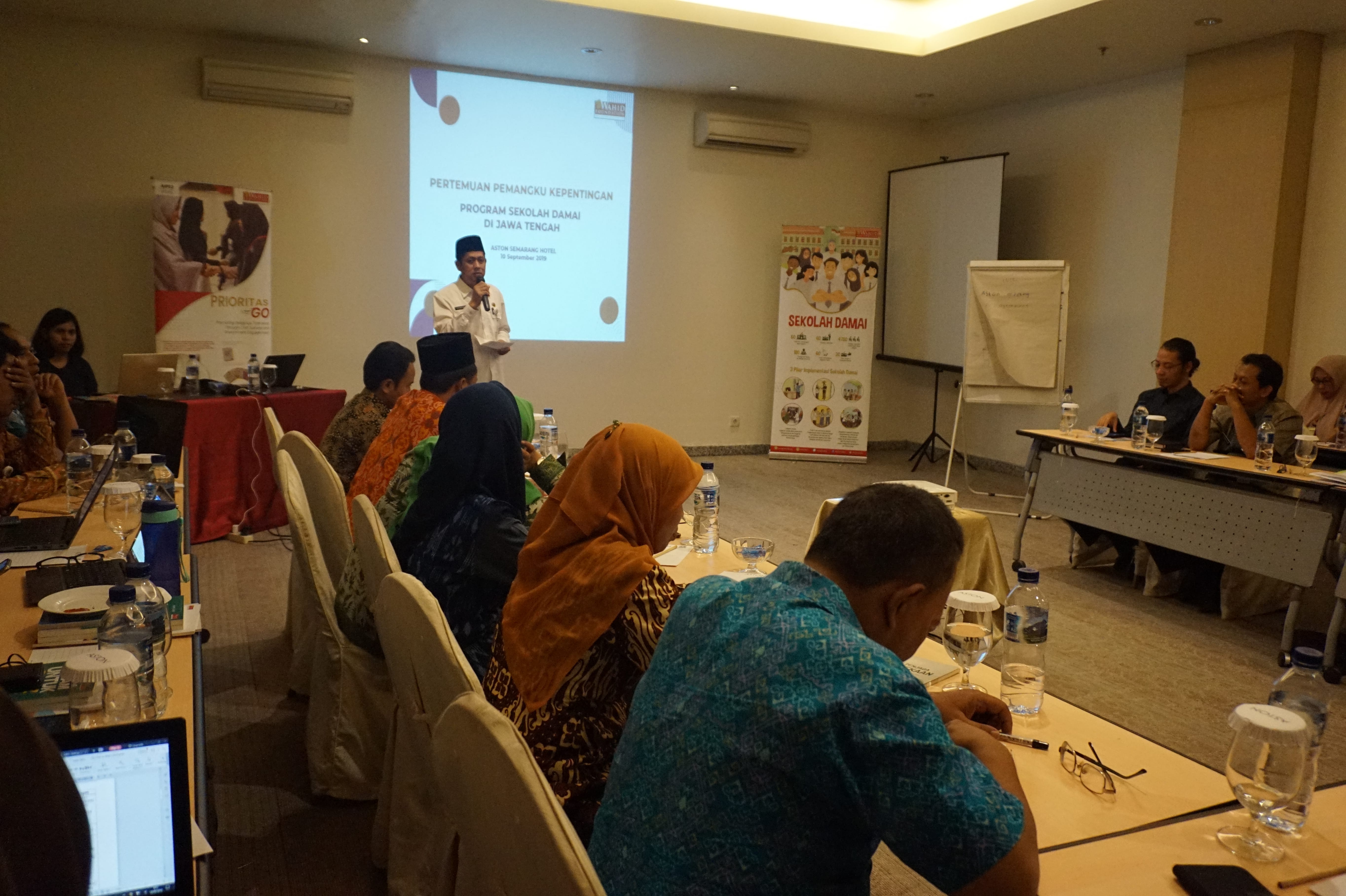 Pemangku Kepentingan Jawa Tengah Dukung Penuh Program Sekolah Damai Wahid Foundation