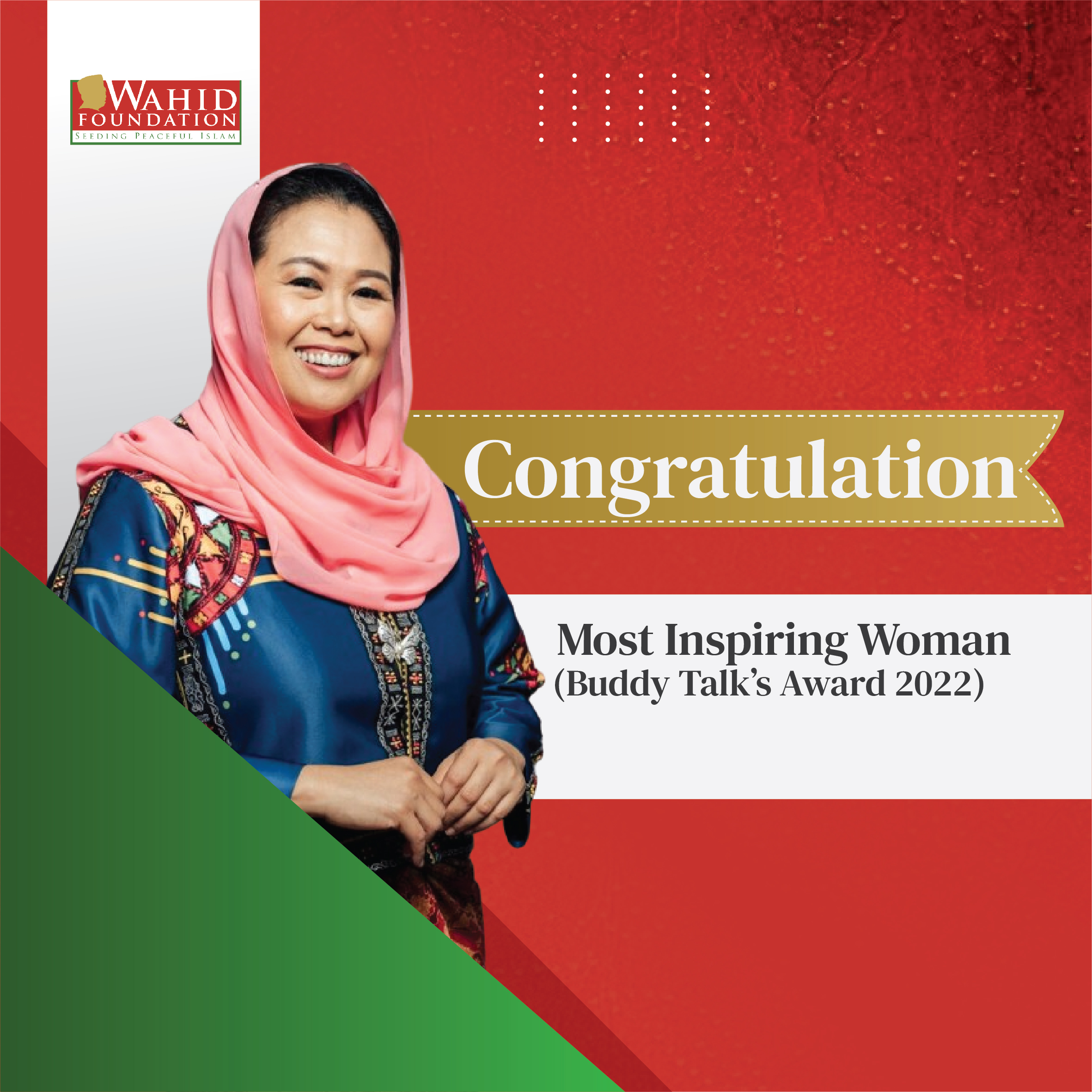 Yenny Wahid Direktur Wahid Foundation Raih Penghargaan Buddy Talk's Award 2022 Sebagai Perempuan Paling Menginspirasi