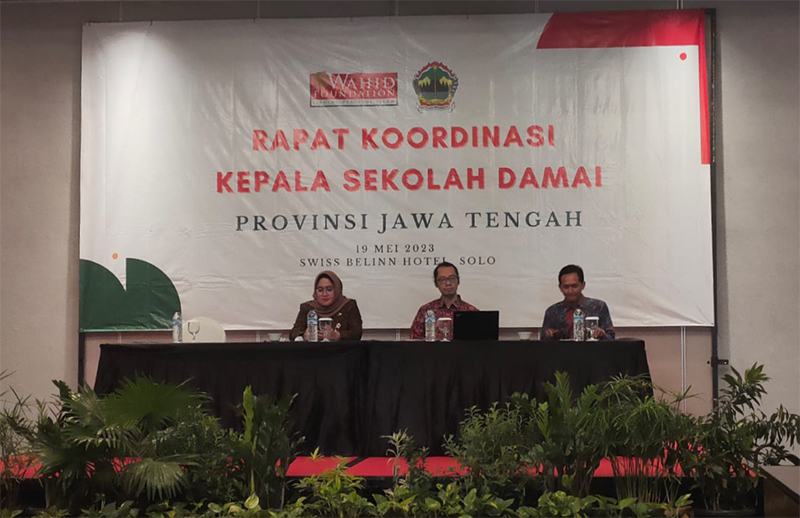Menguatkan Nilai Perdamaian dan Toleransi di Lingkungan Sekolah, Wahid Foundation Bersama Disdikbud dan Bakesbangpol Jateng Selenggarakan Rakor Kepala Sekolah Damai