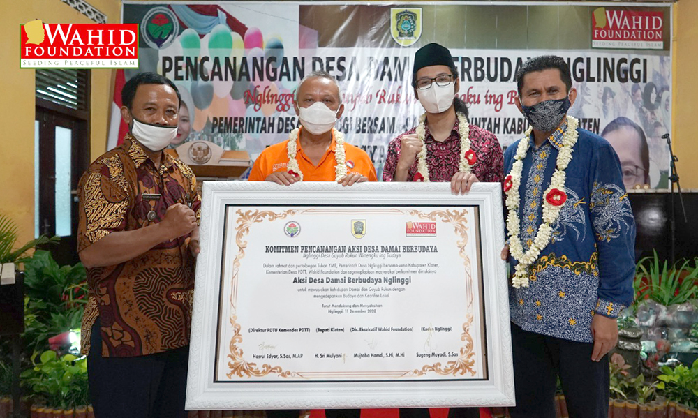 Wahid Foundation Menggandeng Kemendes PDTT Luncurkan Rencana Aksi Desa Damai Berbudaya di Klaten